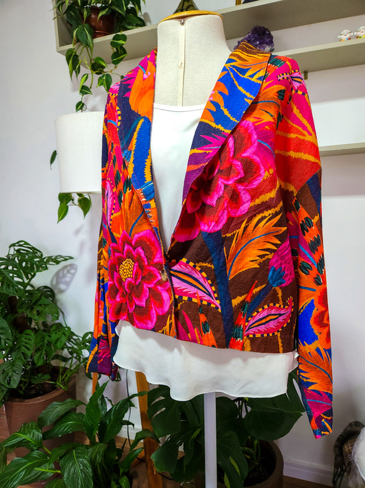 Blazer Farm Estampa Onda Floral