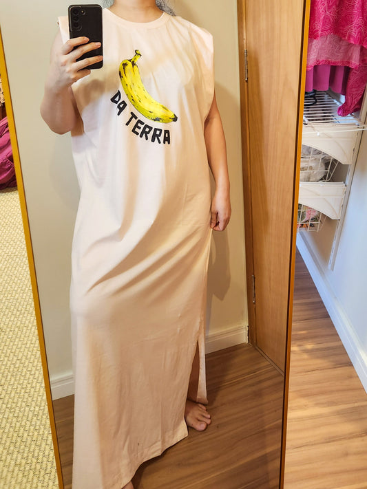 Vestido Farm Muscle Banana Da Terra Rosinha