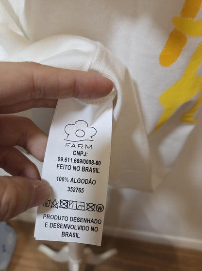 Camiseta Farm Ipanema Etc Off White