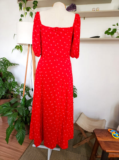 Vestido Antix Midi Doces Beijos II