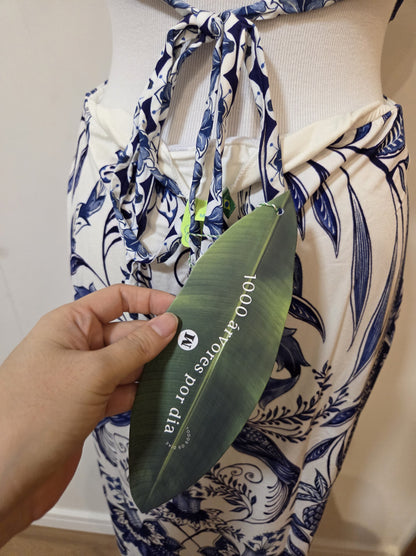 Vestido Farm Azul Floral Nina