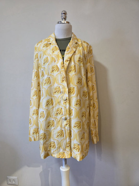 Blazer Farm Estampa Lembrança de Verão Bananas