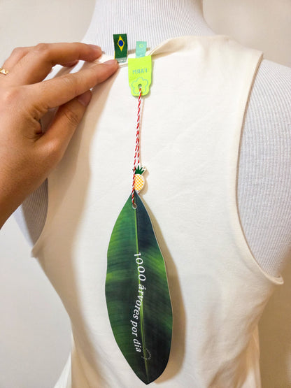 Vestido Farm Tucano Bordado Branco/Off White