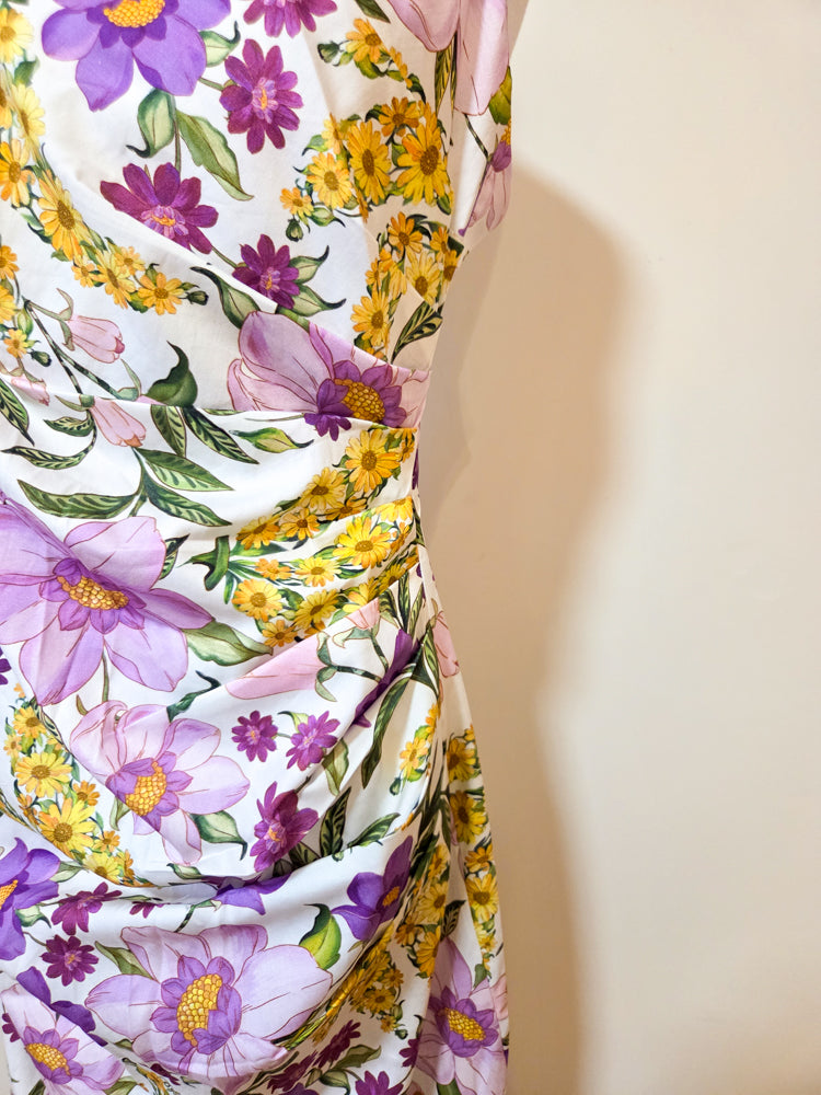 Vestido Farm Roxo Floral