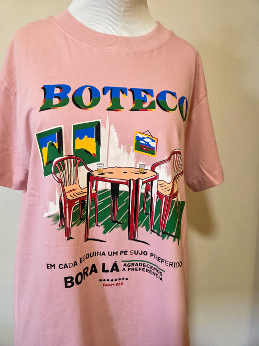 Camiseta Farm Boteco Rosa