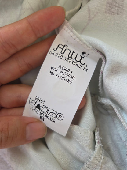 Vestido Antix Curto Estampa Renda Bosque