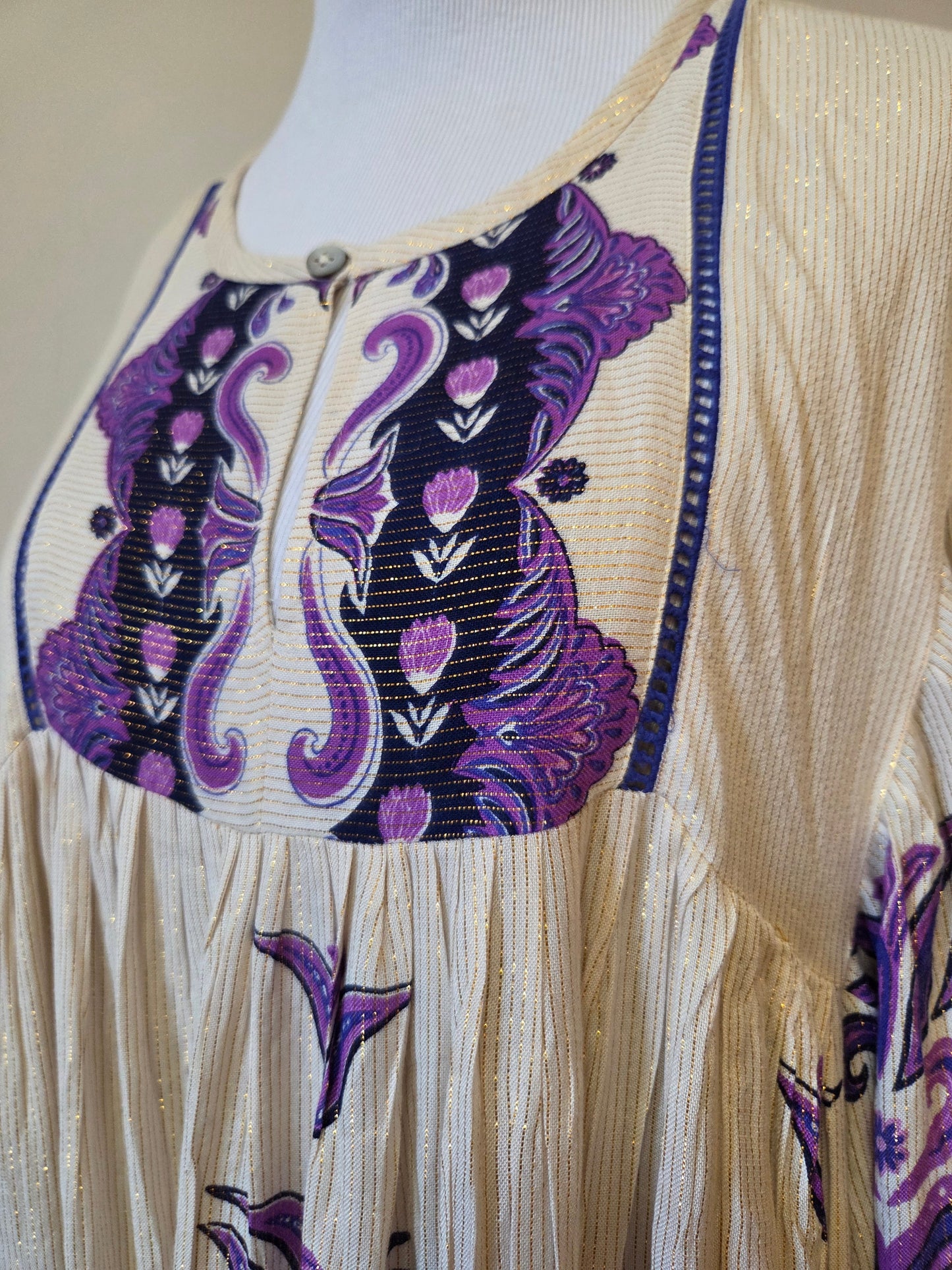 Vestido Farm Sevilha Fios de Lurex