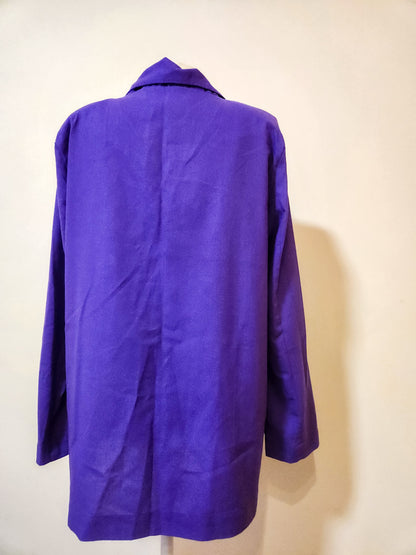 Blazer Farm Roxo com Botões Encapados
