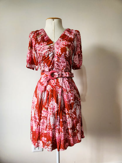 Vestido Antix Curto Estampa Passeio do Tigre