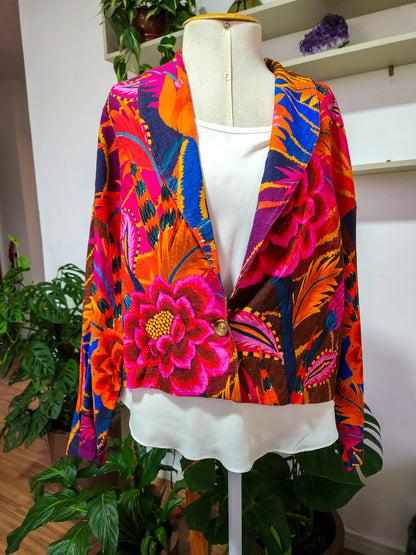 Blazer Farm Estampa Onda Floral