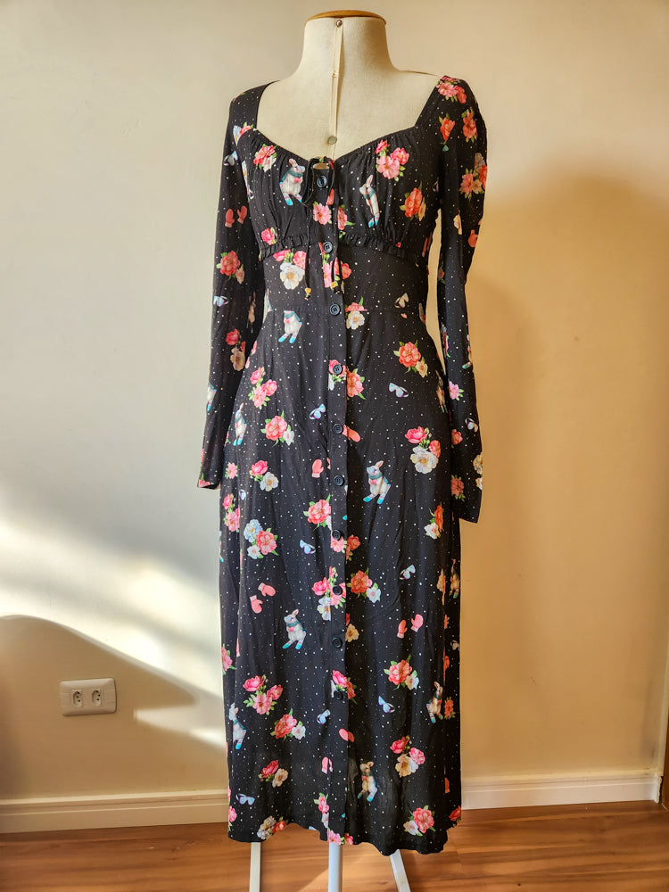 Vestido Antix Midi Passeio na Neve