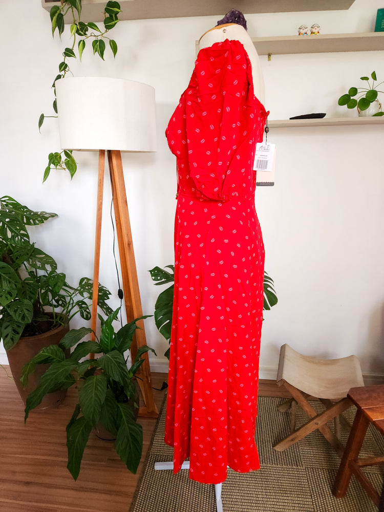 Vestido Antix Midi Doces Beijos II