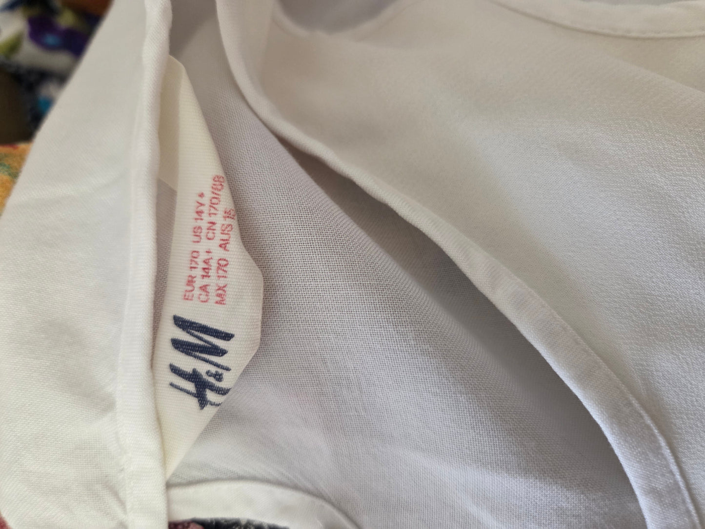 Blusinha H&M Regata Babados em Camadas Off White