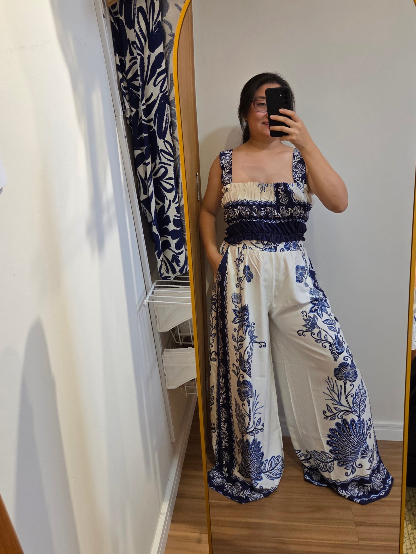 Conjunto Farm Blusinha e Calça Jardim das Conchas