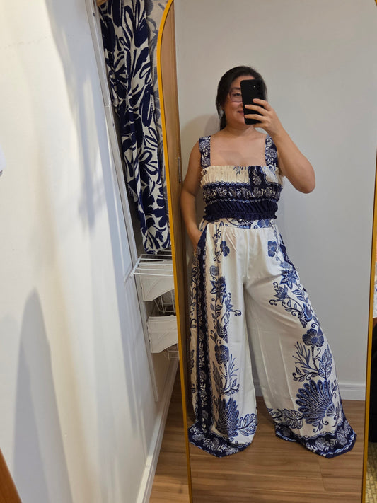 Conjunto Farm Blusinha e Calça Jardim das Conchas