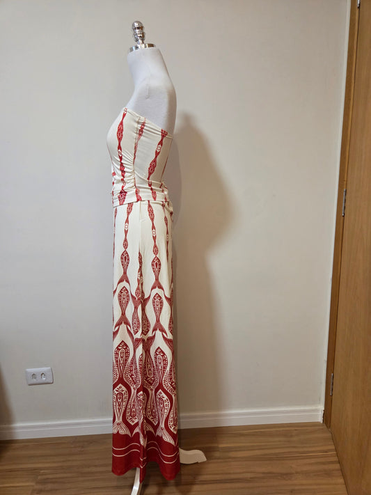 Conjunto Farm Blusinha sem Manga e Calça Peixe Correnteza