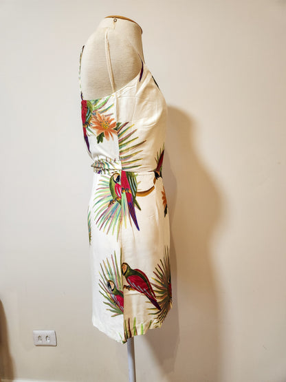 Vestido Farm Curto Amor de Arara Transpassado