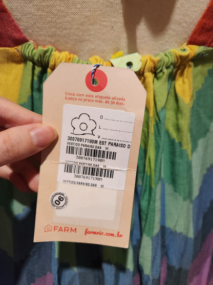 Vestido Farm Paraíso das Cores