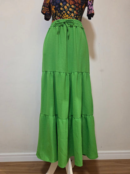 Saia Rosa Boneca Verde