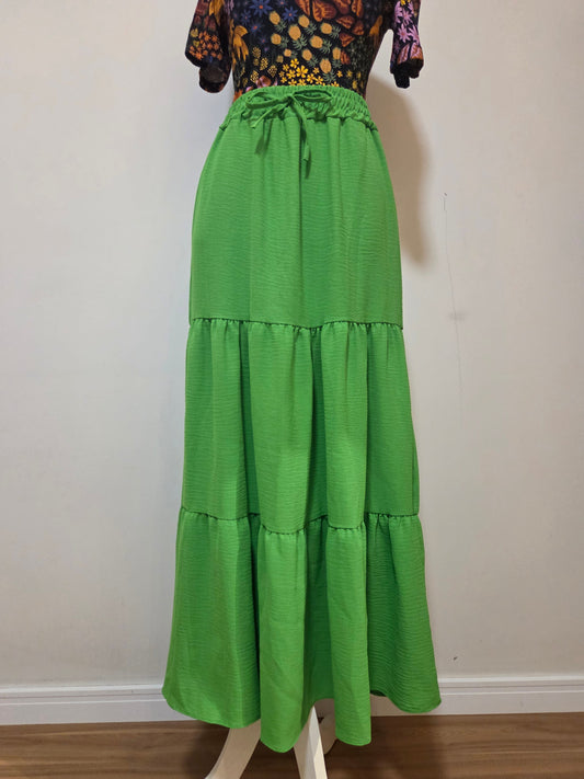 Saia Rosa Boneca Verde