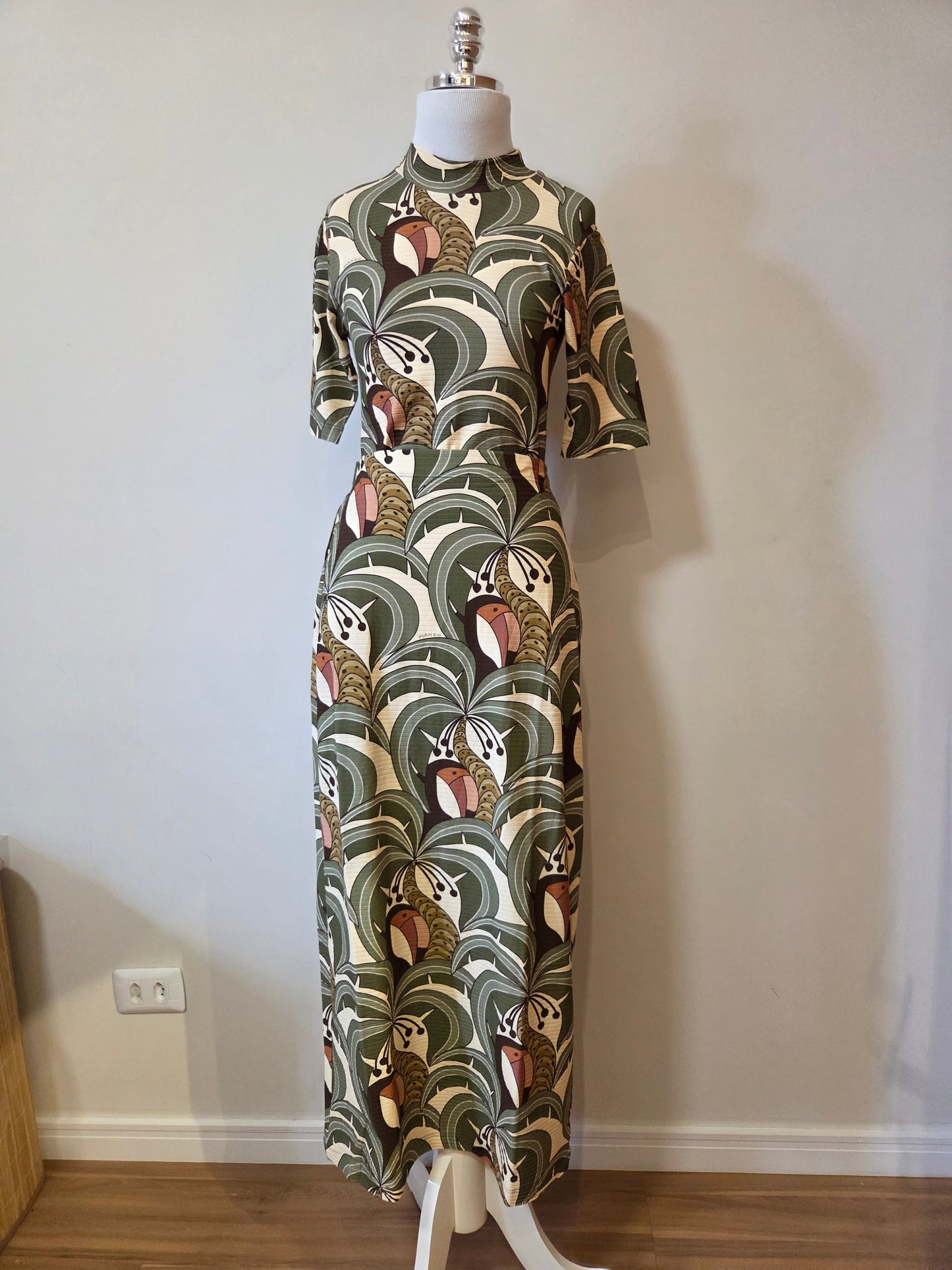 Conjunto Farm Blusinha e Saia Bananada de Tucano Verde