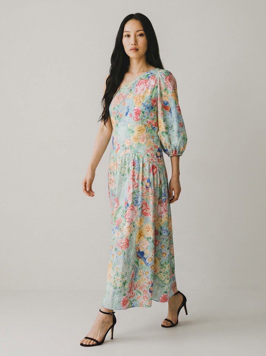 Vestido Farm Canteiro de Passarinho