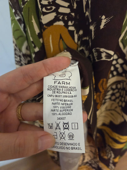 Vestido Farm Estampa Feirinha e Floral