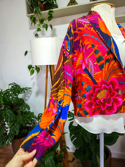Blazer Farm Estampa Onda Floral