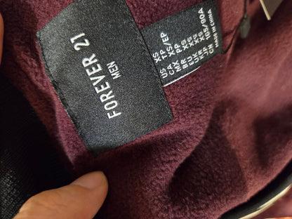Jaqueta Bomber Forever 21 Men | Vinho Acetinado Flanelada