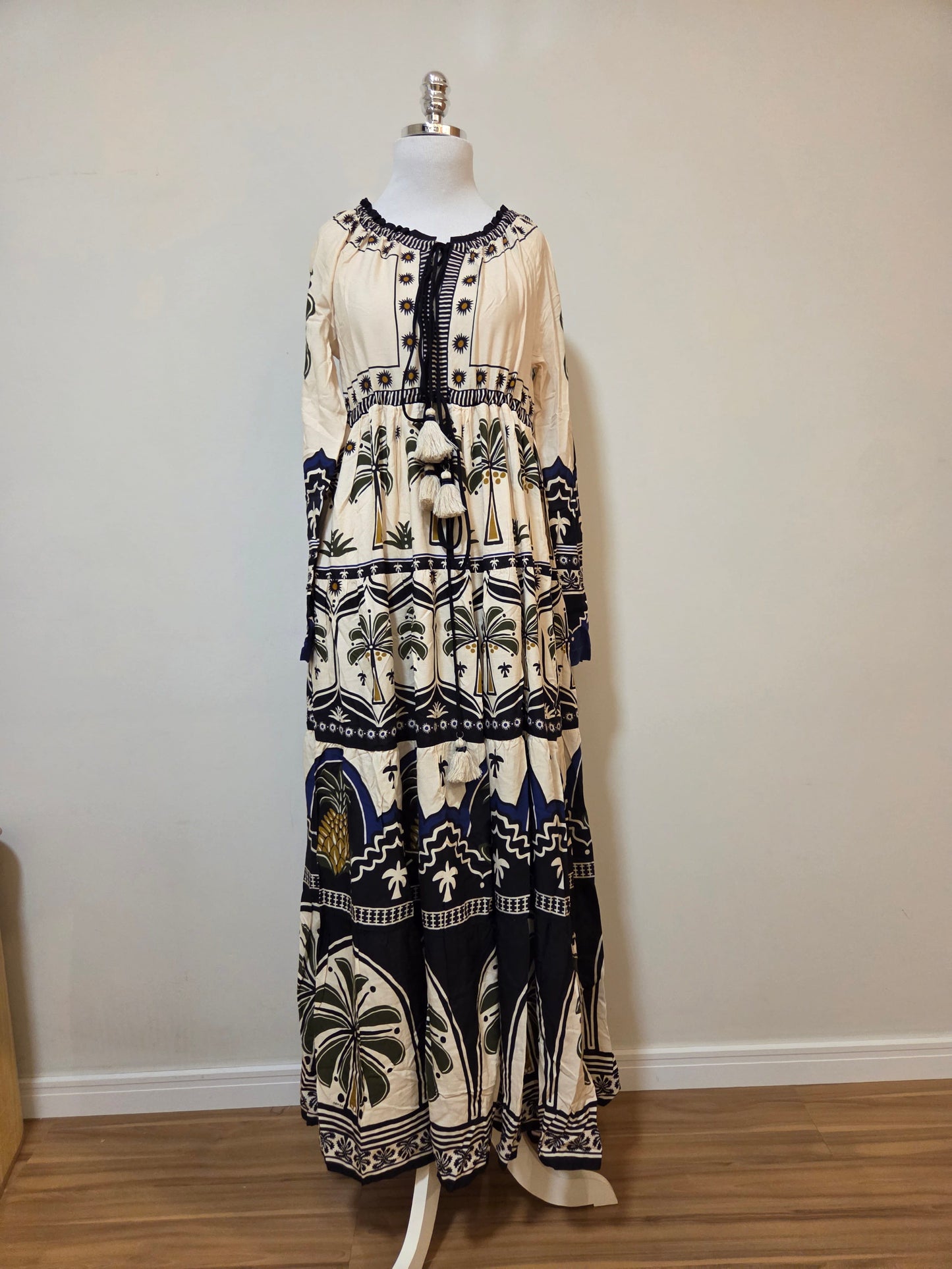 Vestido Farm Jardim Tropical Longo