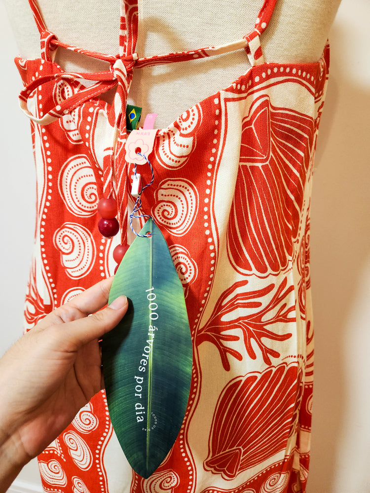 Vestido Farm Estampa Conchas