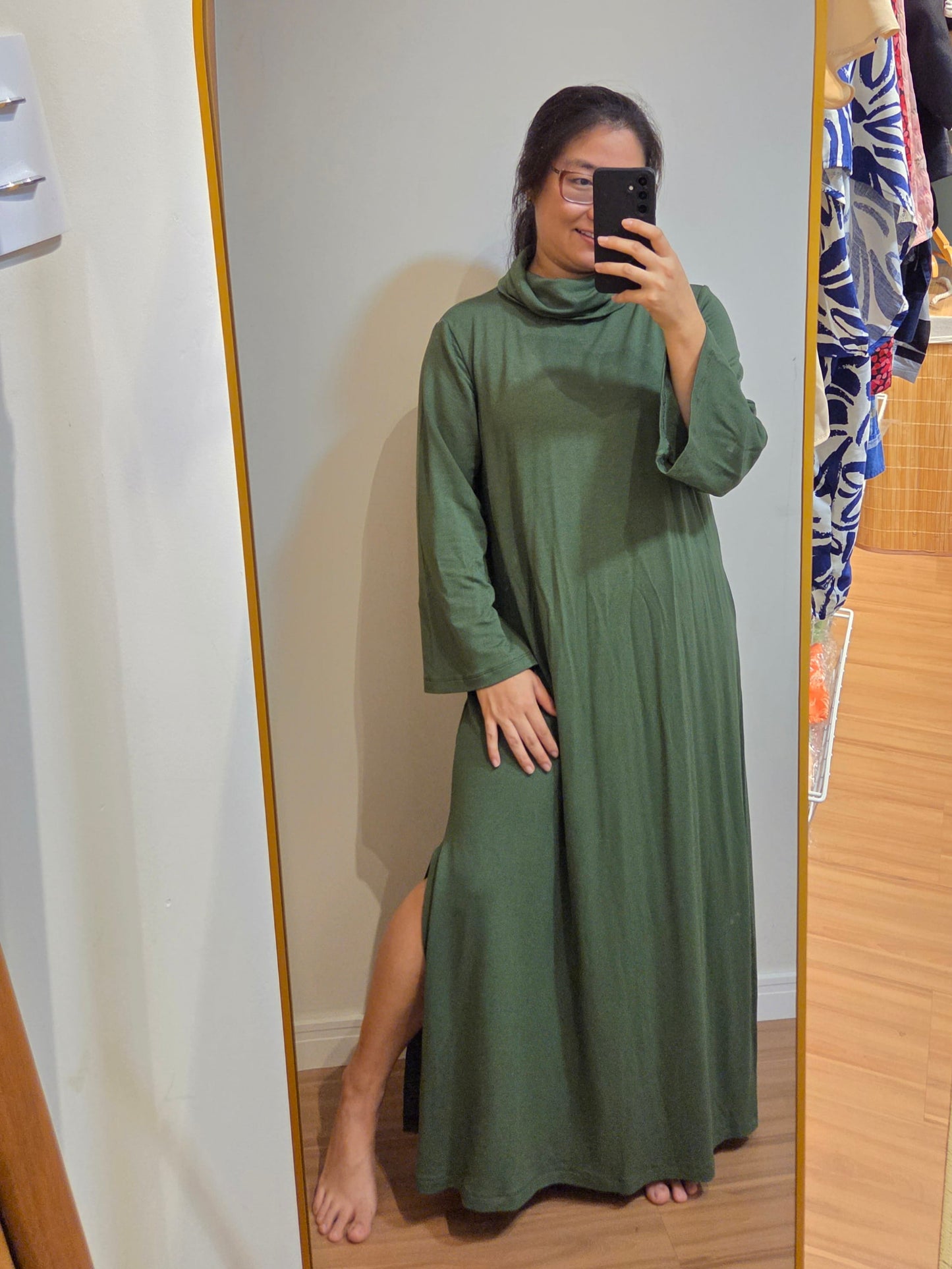 Vestido Friga Verde Musgo
