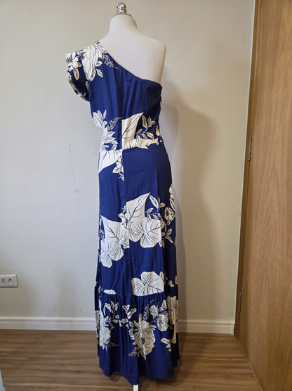 Vestido Farm Azul Floral Jardim Tranquilo