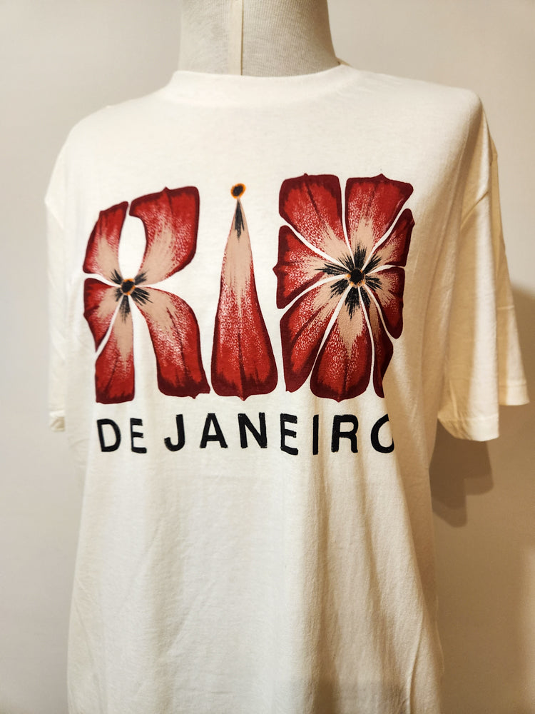 Camiseta Farm Rio de Janeiro Hibisco Branca