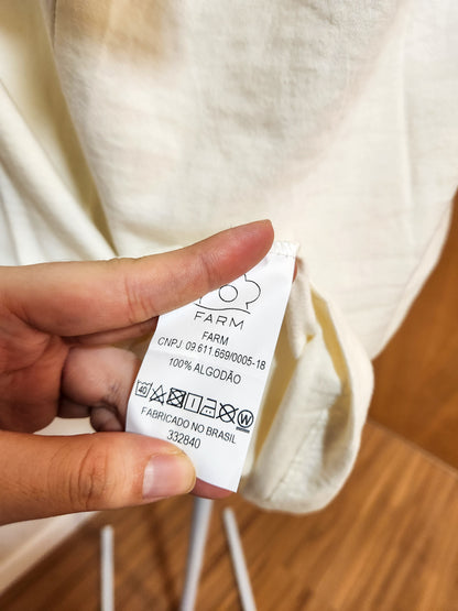 Camiseta Farm Rio Estampa Letras Texturizadas