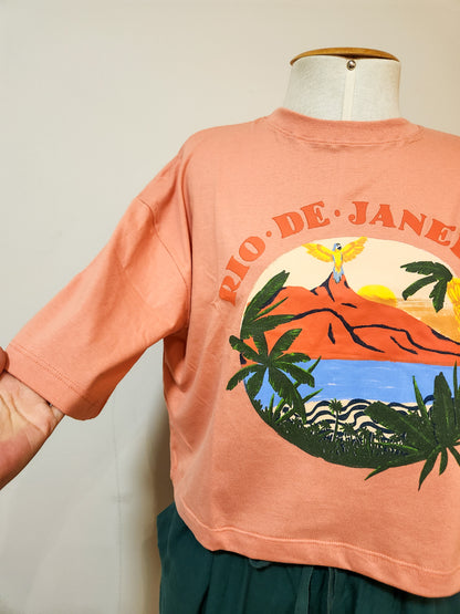 Camiseta Farm Rio de Janeiro Box Salmão