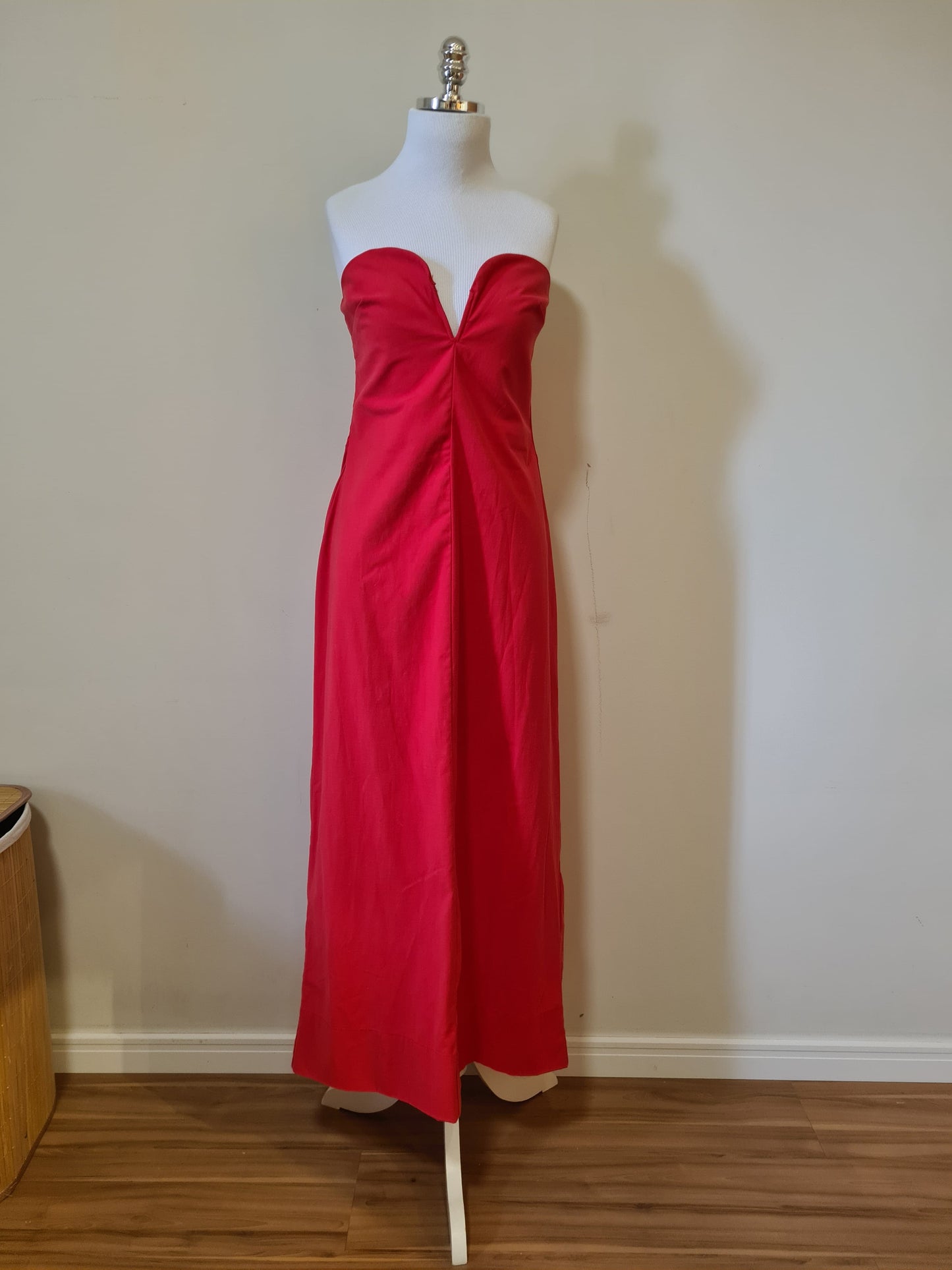 Vestido Farm Tomara que Caia Reto Vermelho