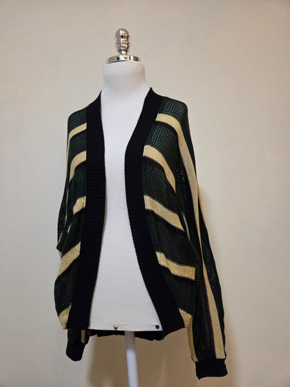 Kimono Maria Filó Trico Listrado com Lurex