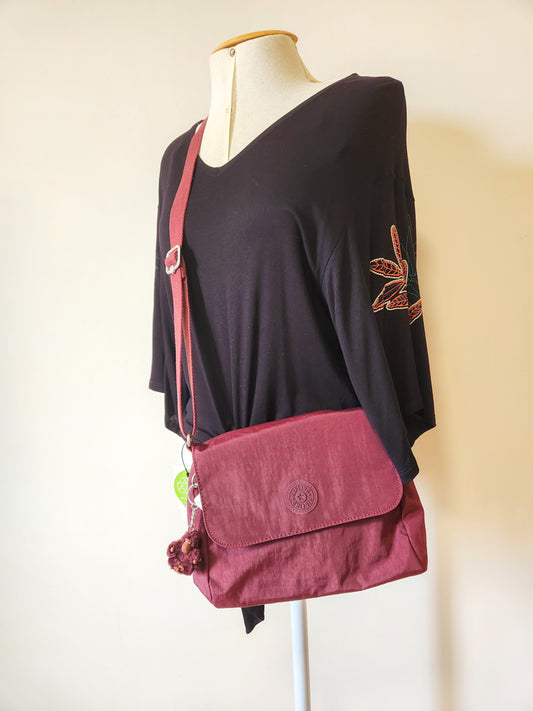 Bolsa Kipling Tiracolo Merlot