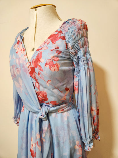 Vestido Adoro Floral Azul