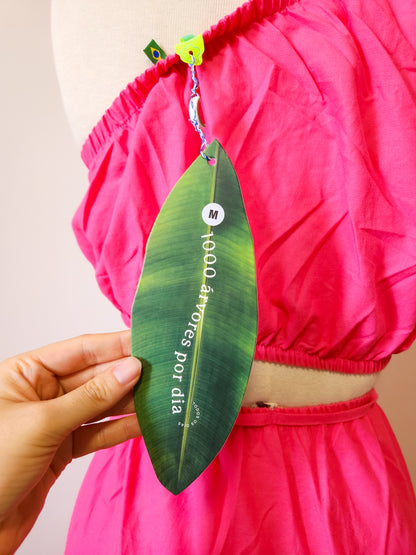 Vestido Farm Pink Um Ombro Só