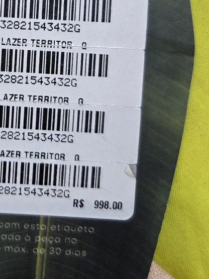 Maxi Blazer Farm Estampa Abstrata Colorida