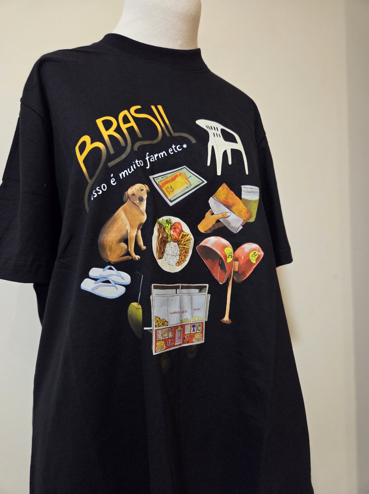 Camiseta Farm Ipanema Pack Brasil Preto