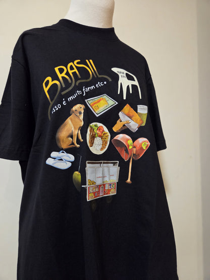 Camiseta Farm Ipanema Pack Brasil Preto