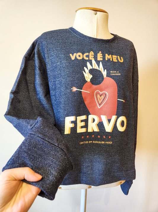 Moletom Farm Fervo Fundo Jeans