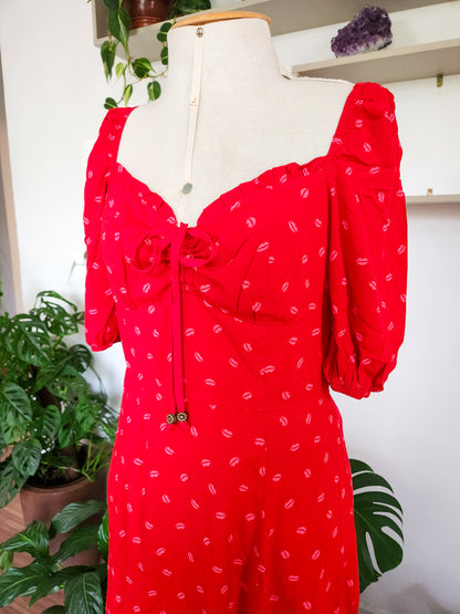Vestido Antix Midi Doces Beijos II