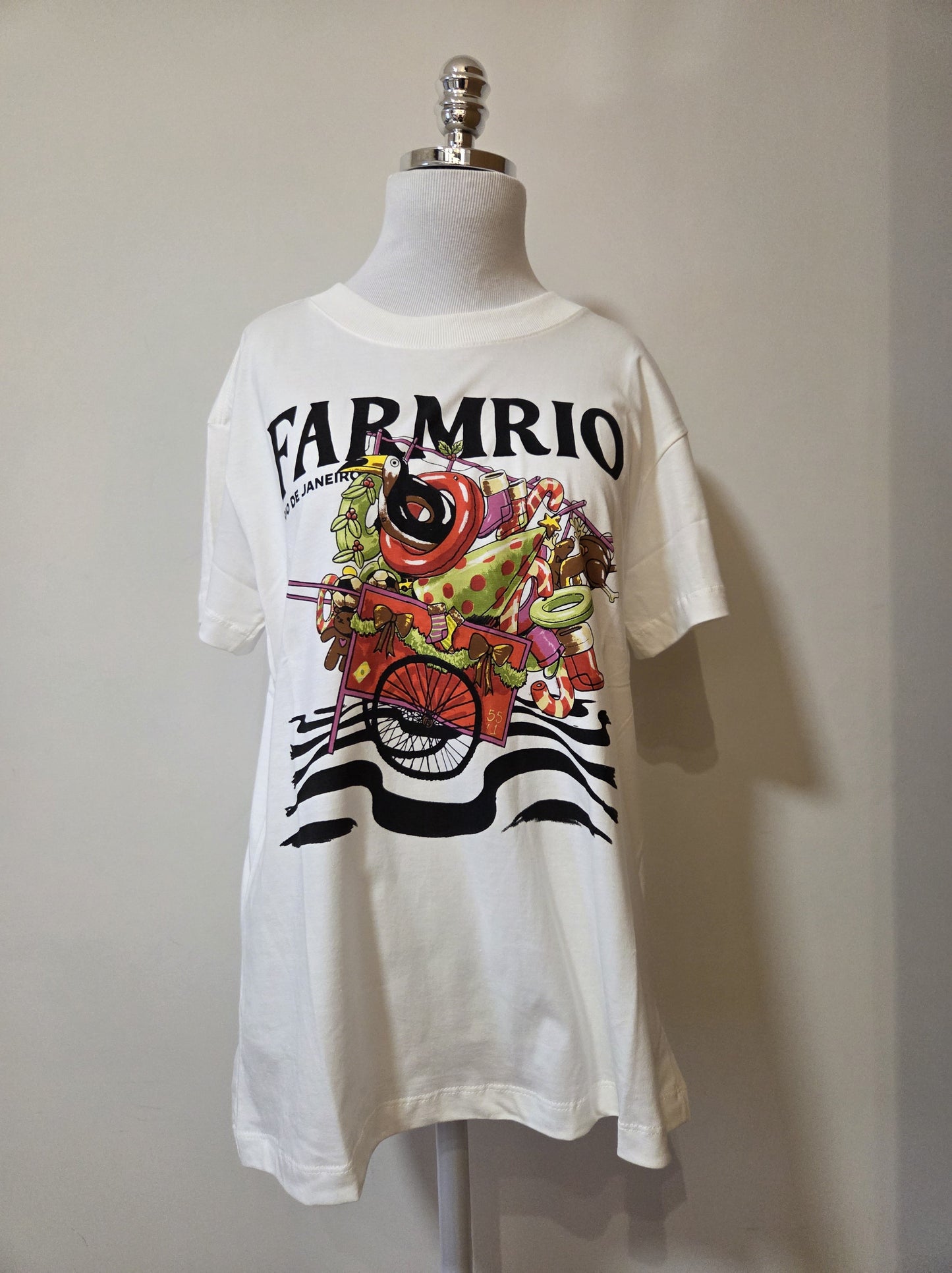 Camiseta Farm Papai Noel da Praia