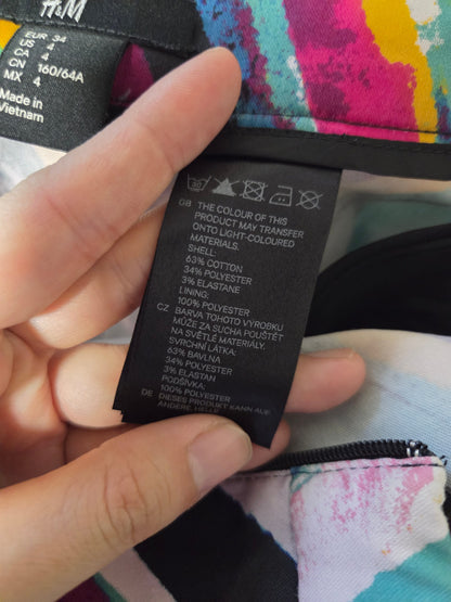 Shorts H&M Abstrato Colorido