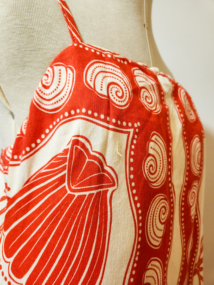 Vestido Farm Estampa Conchas