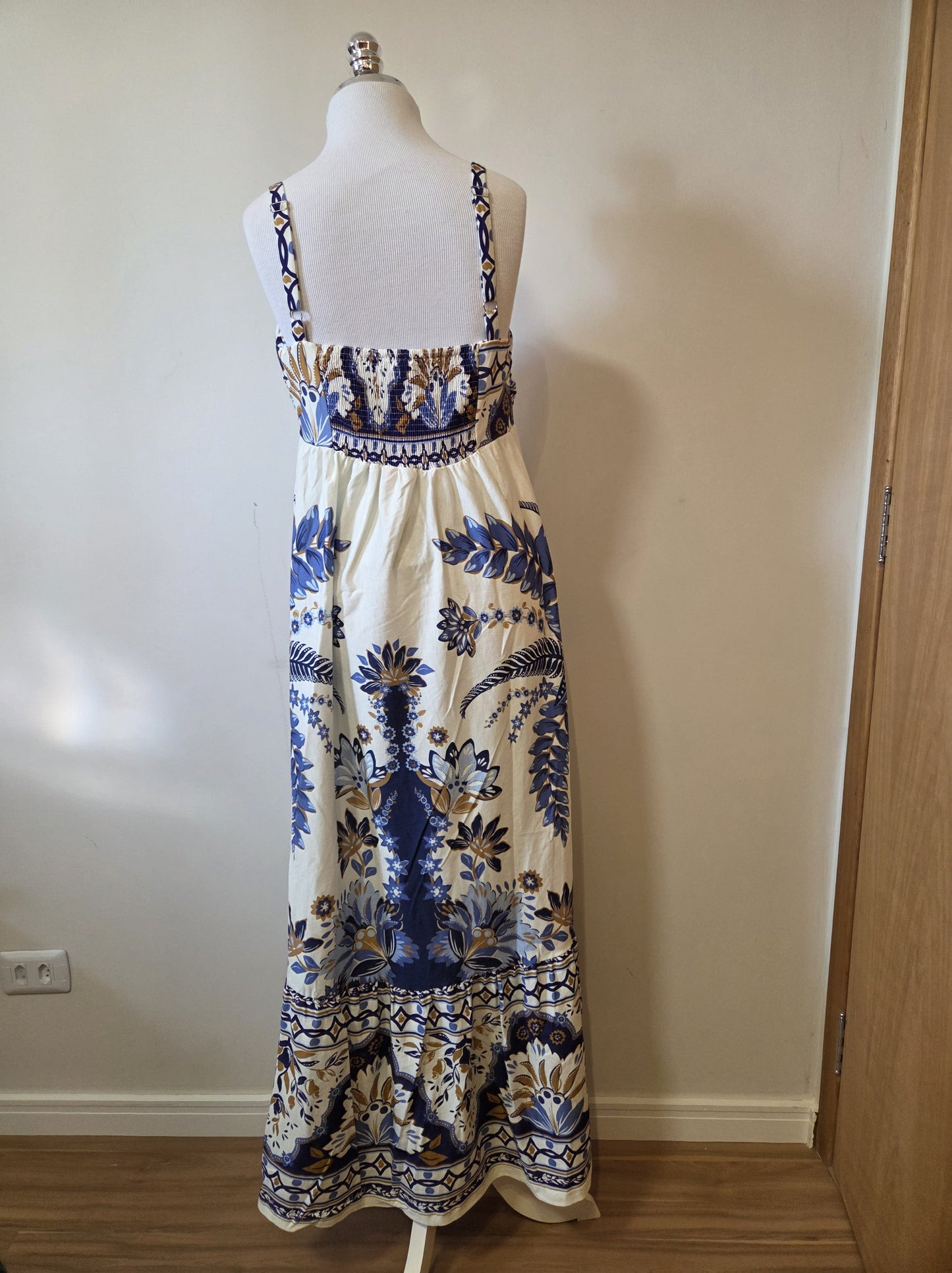 Vestido Farm Azul Floral